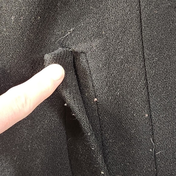 J Crew Coat Womens 4 Black City Italian Stadium Cloth Wool Blend Nelli Gori - Picture 4 of 10